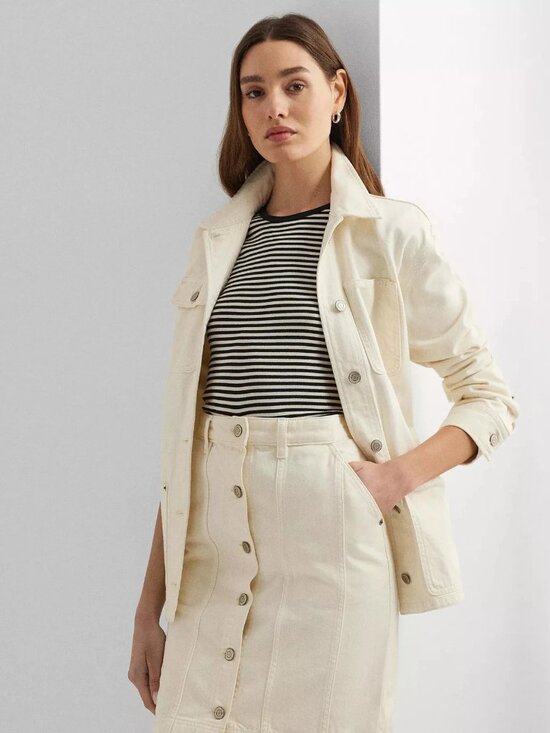 Lauren Ralph Lauren Jackets & Blazers - Lauren Ralph Lauren Women’s Denim Shirt Jacket Size L Cotton Button Front Casual
